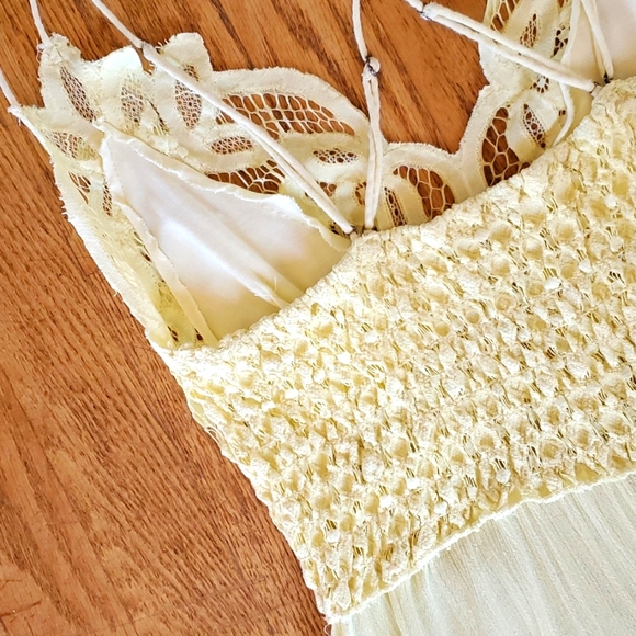 Free People Adella Slip dress Yellow sundress - Picture 7 of 14